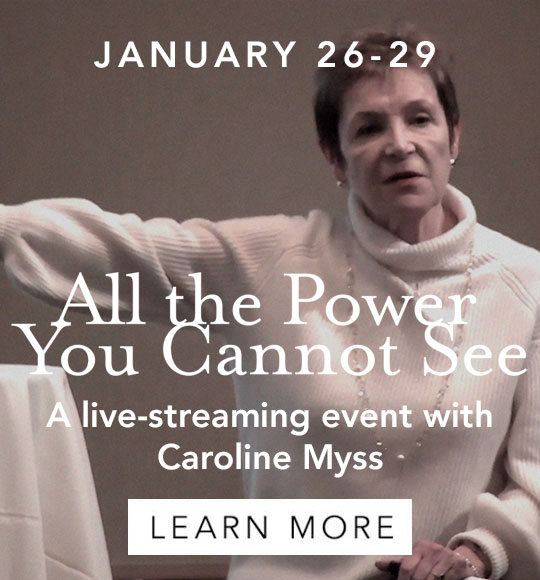 All The Power You Cannot See. A Live Streaming Event with Caroline Myss. January 26-29, 2023.