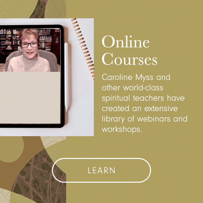 Online Courses - Caroline Myss and other world-class spiritual teachers have created an extensive library of webinars and workshops.